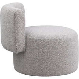 Meridian Como Taupe Boucle Fabric Accent Chair