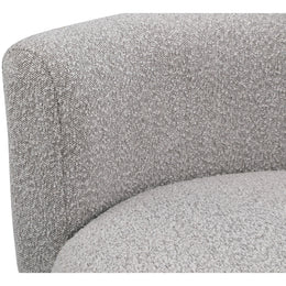 Meridian Como Taupe Boucle Fabric Accent Chair