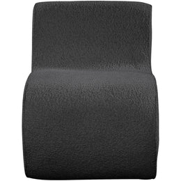 Meridian Desiree Black Boucle Fabric Accent Chair