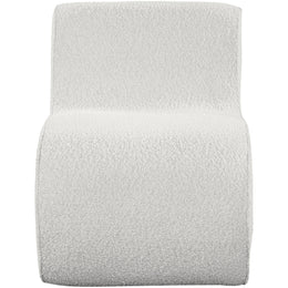 Meridian Desiree Cream Boucle Fabric Accent Chair