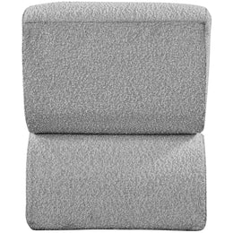 Meridian Desiree Grey Boucle Fabric Accent Chair