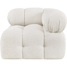 Meridian Ames Cream Boucle Fabric Corner