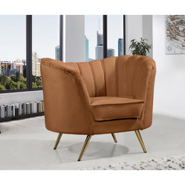 Meridian Margo Saddle Velvet Chair