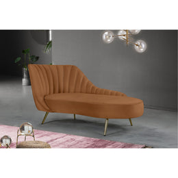 Meridian Margo Saddle Velvet Chaise