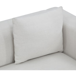 Meridian Alfie Cream Linen Textured Fabic Chair