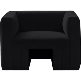 Meridian Henson Black Velvet Chair