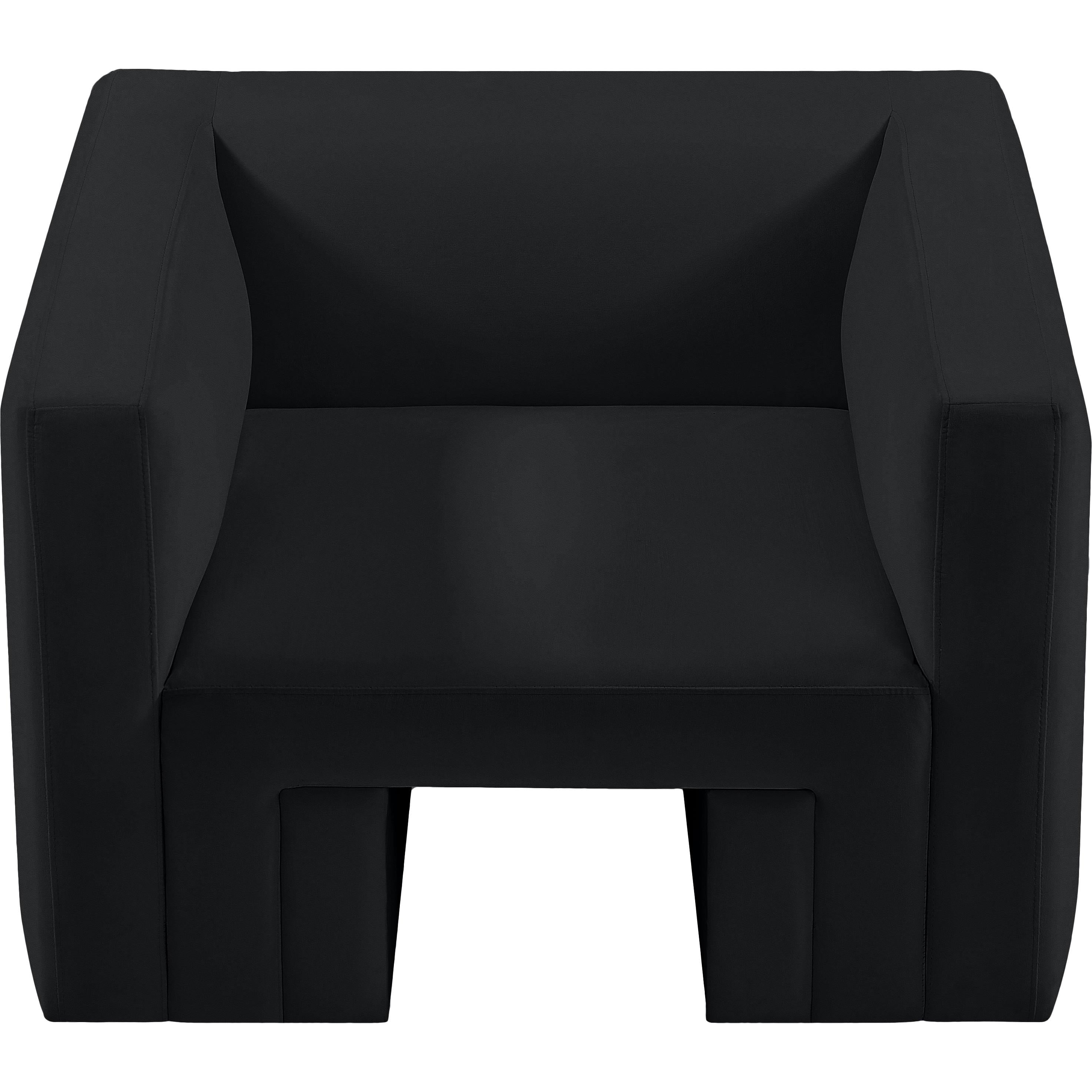 Meridian Henson Black Velvet Chair