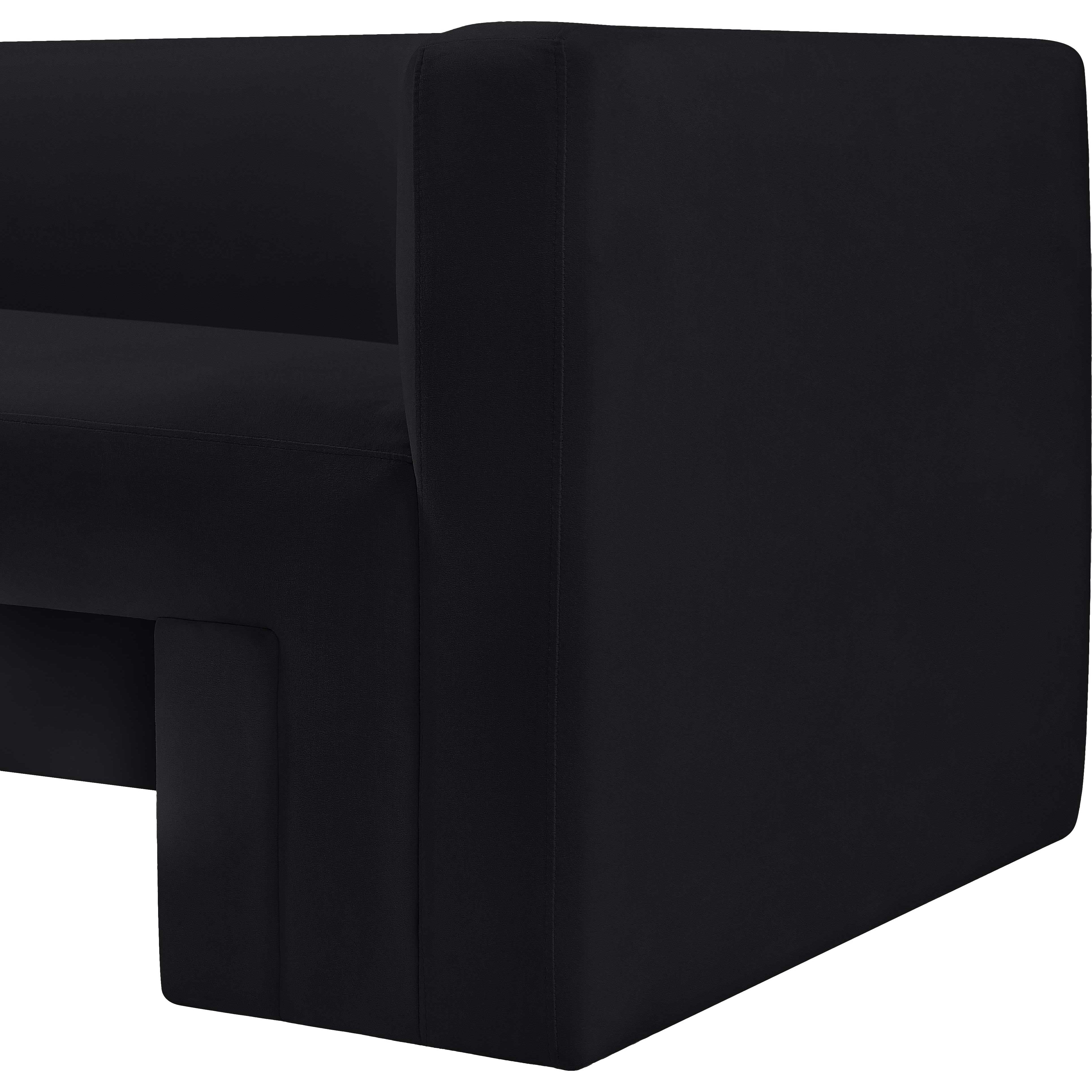 Meridian Henson Black Velvet Chair
