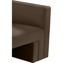 Meridian Henson Brown Velvet Chair