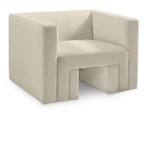 Meridian Henson Cream Velvet Chair