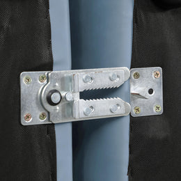 Meridian Cube Light Blue Vegan Leather Ottoman