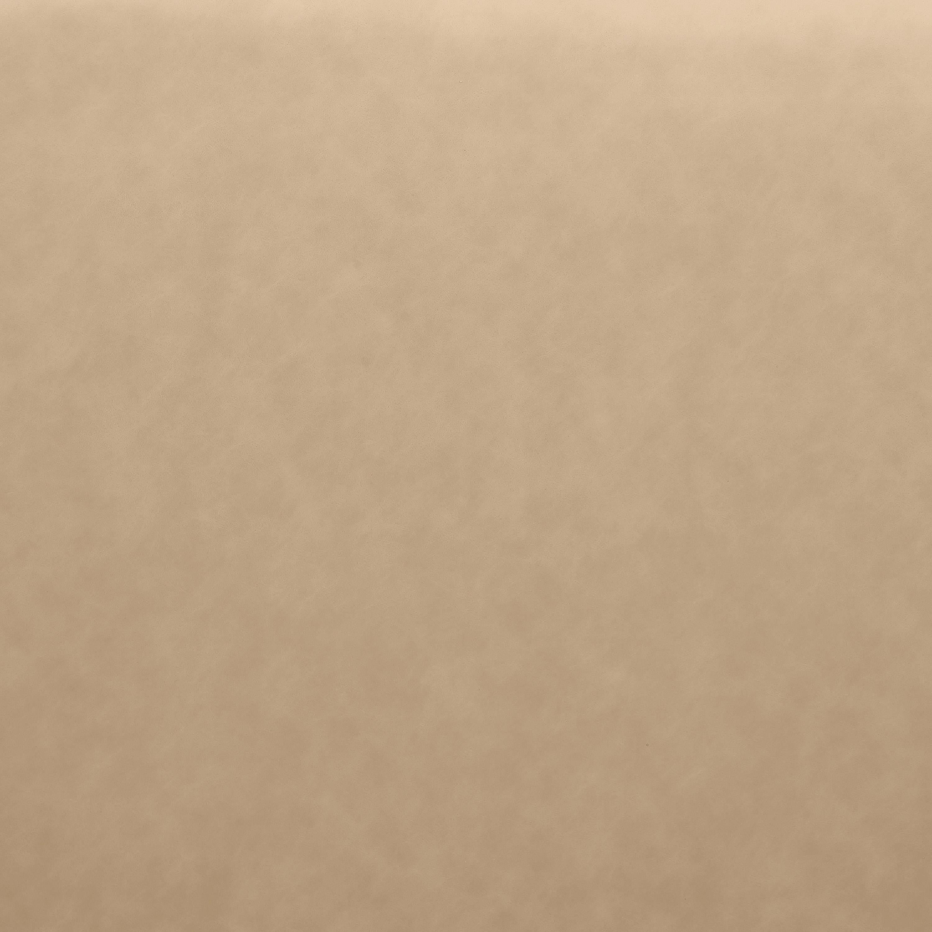 Meridian Cube Tan Vegan Leather Corner Chair