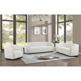 Meridian Mylah Beige Polyester Fabric Chair