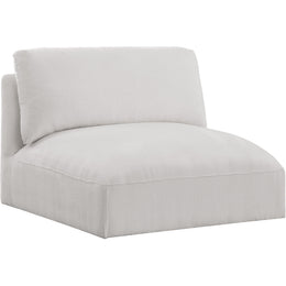 Meridian Ease Cream Polyester Fabric Armless