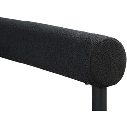 Meridian Louie Black Boucle Fabric Dining Chair