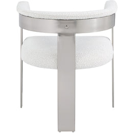 Meridian Romeo Cream Boucle Fabric Dining Chair