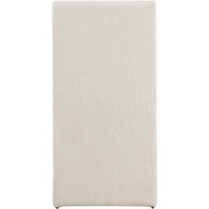 Meridian Benson Beige Linen Textured Fabric Dining Chair