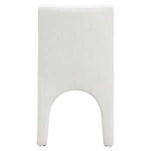 Meridian Gramercy Cream Linen Textured Fabric Dining Chair