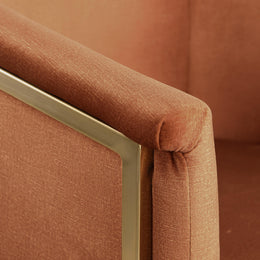 Meridian Tierra Cognac Velvet Dining Chair