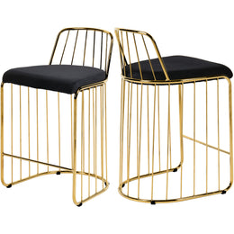 Meridian Lupita Black Vegan Leather Dining Chair