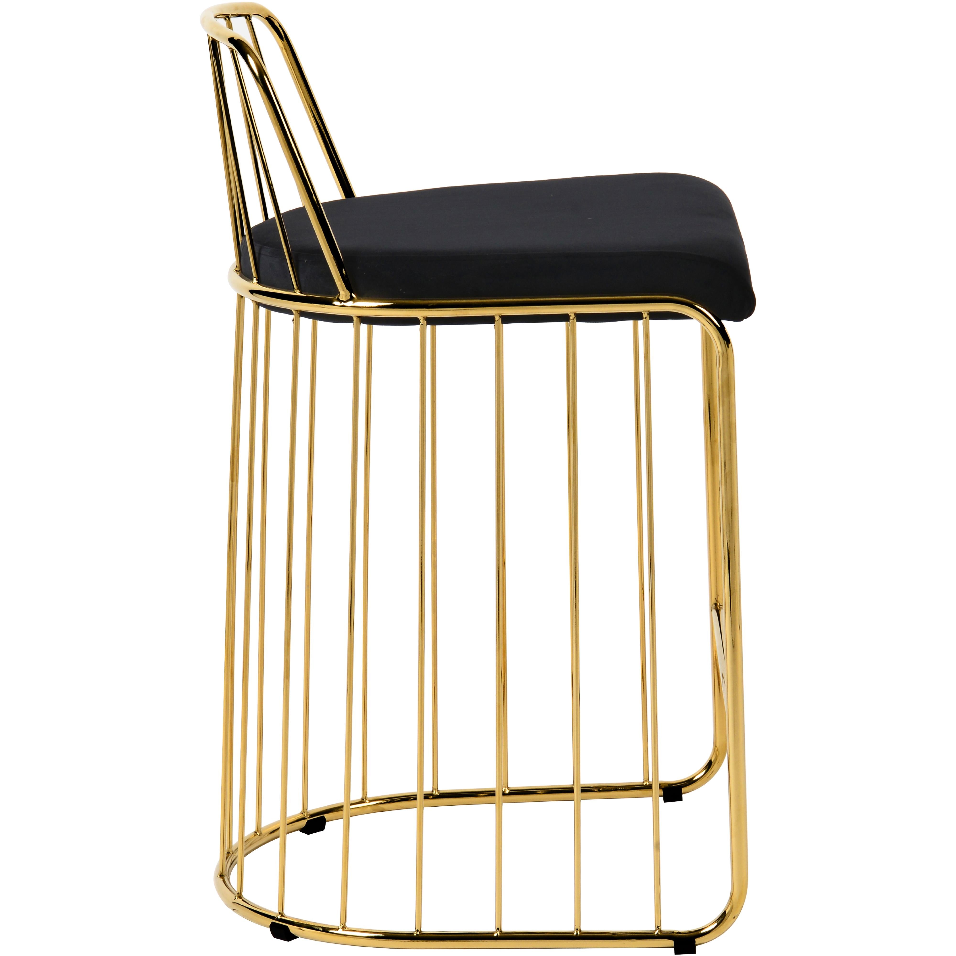 Meridian Lupita Black Vegan Leather Dining Chair
