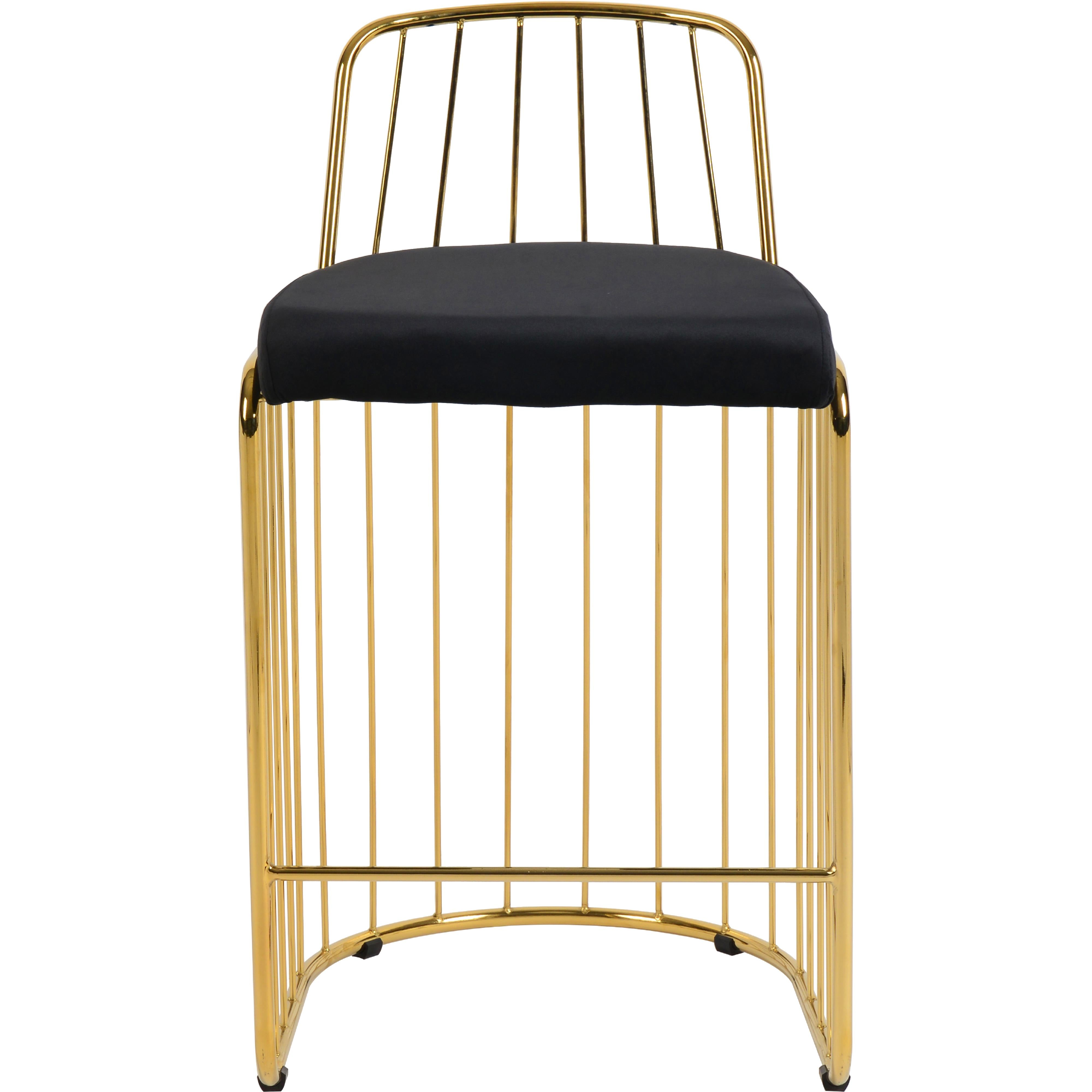 Meridian Lupita Black Vegan Leather Dining Chair
