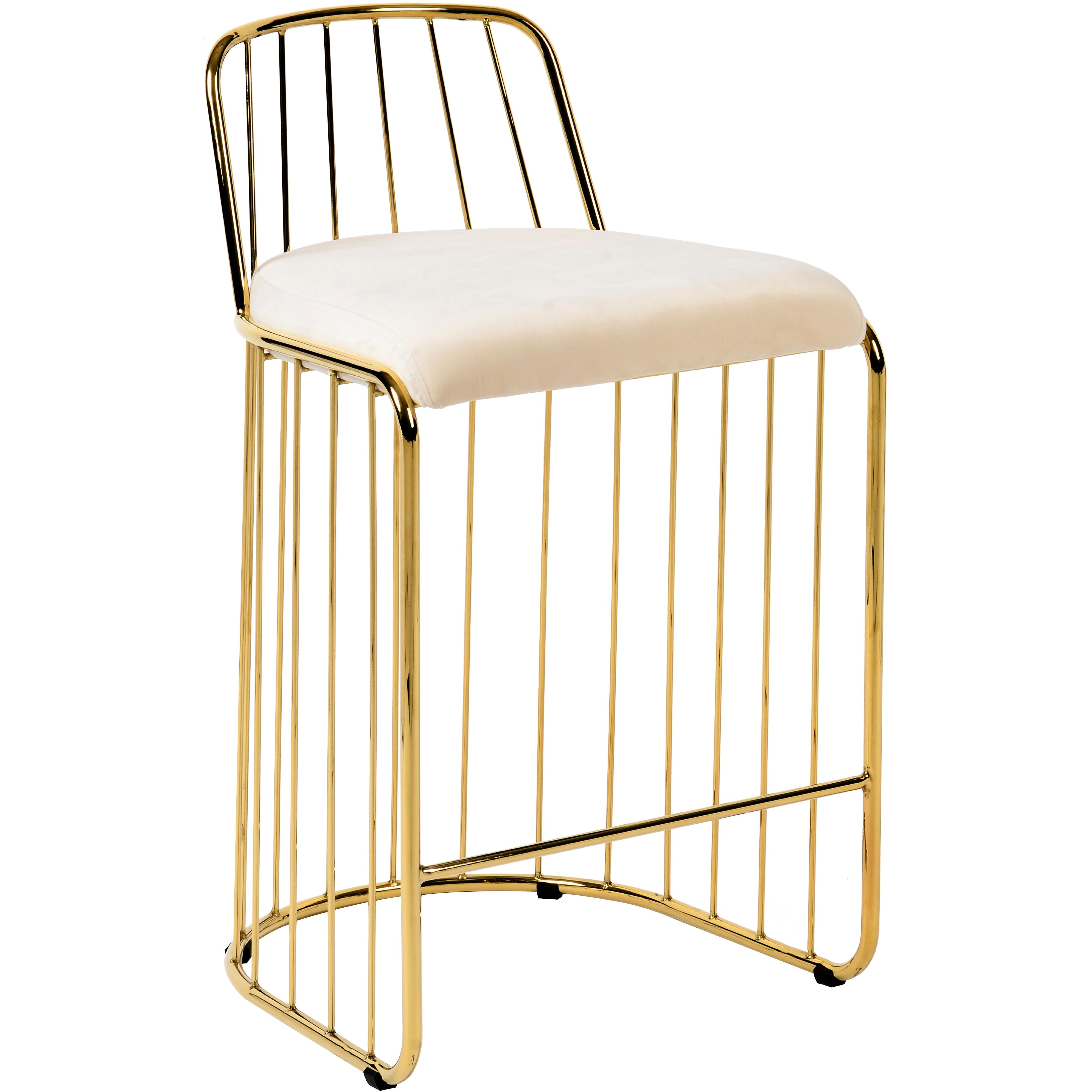 Meridian Lupita Cream Vegan Leather Dining Chair