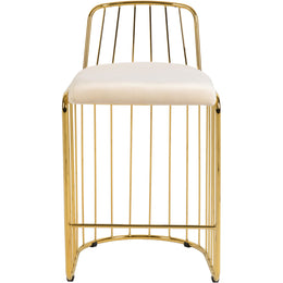 Meridian Lupita Cream Vegan Leather Dining Chair