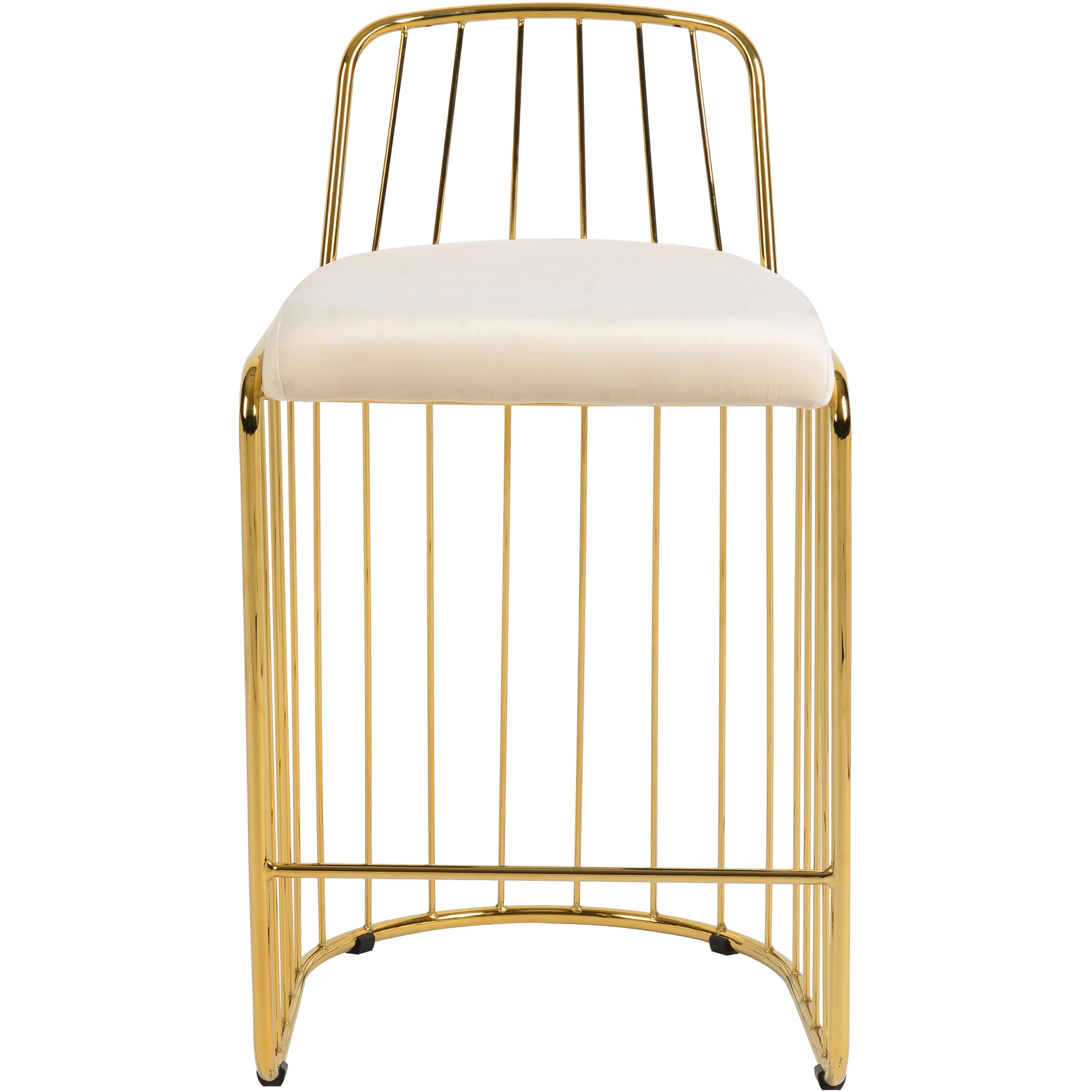 Meridian Lupita Cream Vegan Leather Dining Chair