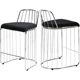 Meridian Lupita Black Vegan Leather Dining Chair