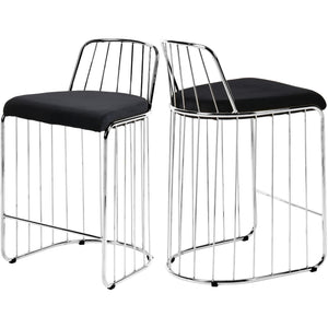 Meridian Lupita Black Vegan Leather Dining Chair