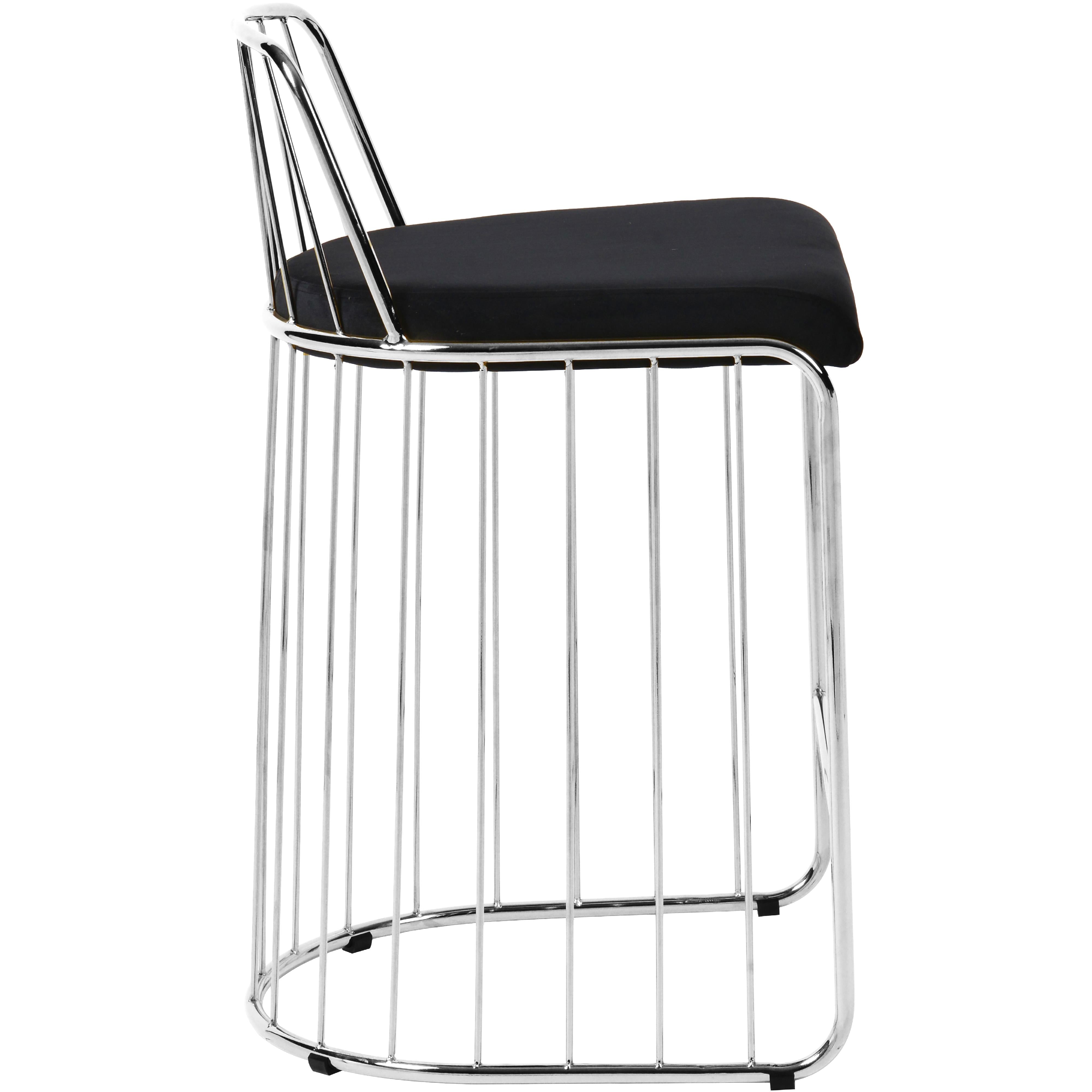 Meridian Lupita Black Vegan Leather Dining Chair