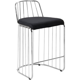 Meridian Lupita Black Vegan Leather Dining Chair