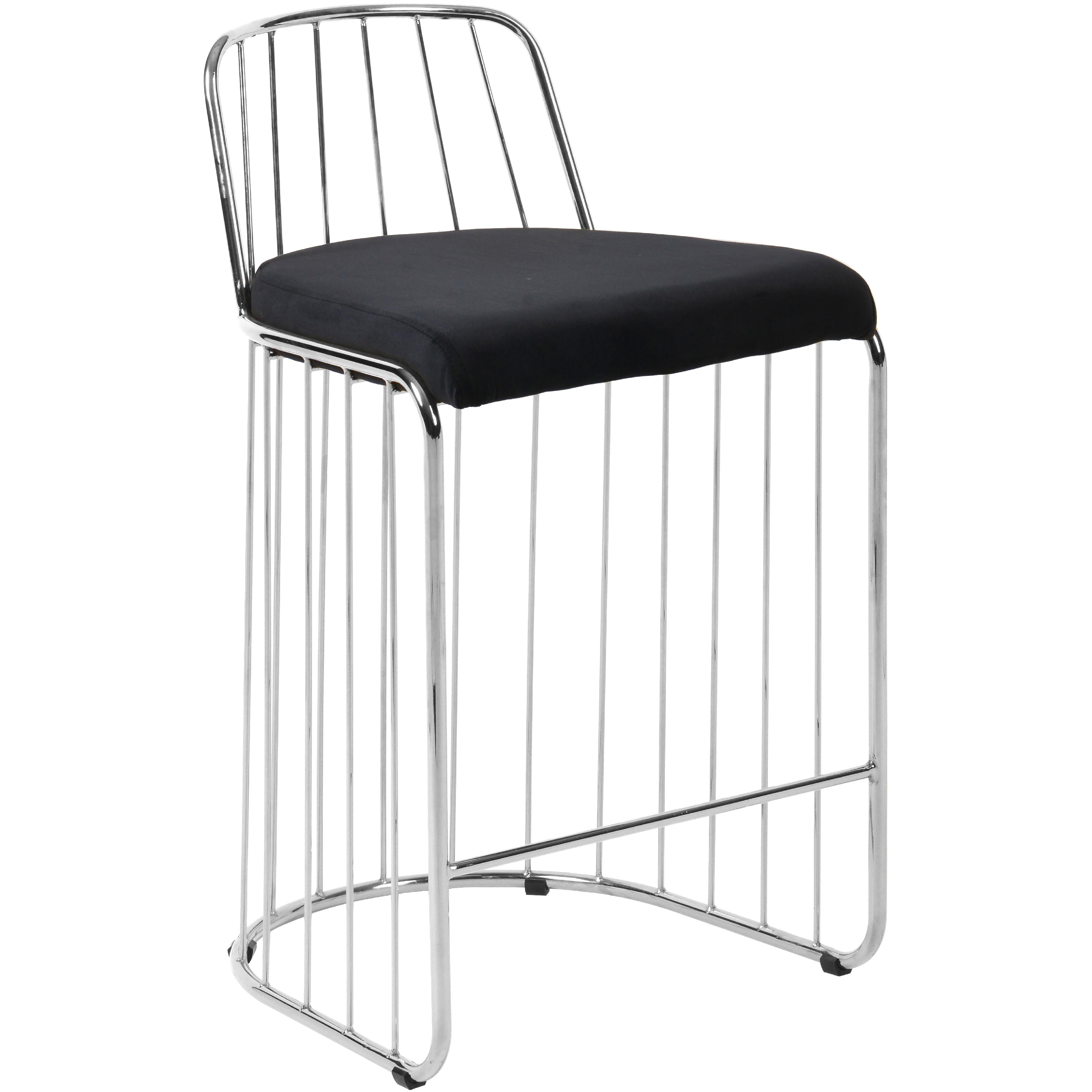 Meridian Lupita Black Vegan Leather Dining Chair