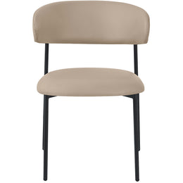 Meridian Lupita Taupe Vegan Leather Dining Chair