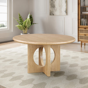 Meridian Rivas Natural Oak Dining Table