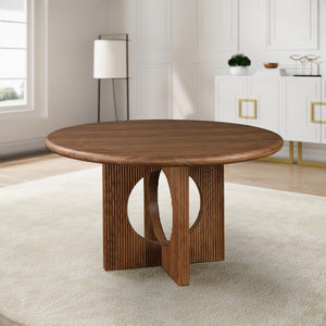 Meridian Rivas Walnut Dining Table