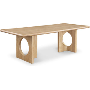 Meridian Rivas Natural Oak Dining Table