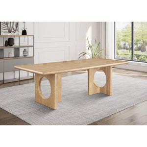 Meridian Rivas Natural Oak Dining Table
