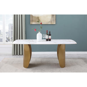 Meridian Niya White Dining Table