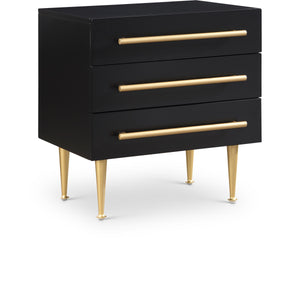 Meridian Marisol Black Night Stand