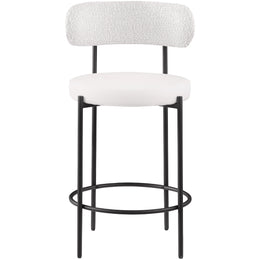 Meridian Beacon Cream Vegan Leather Seat Stool