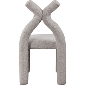 Meridian Xena Taupe Boucle Fabric Accent/Dining Chair