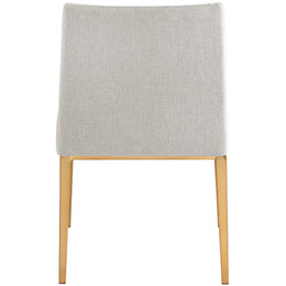 Meridian Haines Beige Polyester Fabric Dining Chair