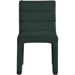 Meridian Kai Green Boucle Fabric Dining Chair