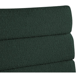 Meridian Kai Green Boucle Fabric Dining Chair