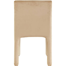 Meridian Kai Camel Velvet Dining Chair