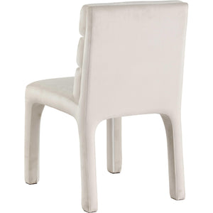 Meridian Kai Cream Velvet Dining Chair