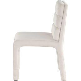 Meridian Kai Cream Velvet Dining Chair