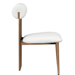 Meridian Dario Cream Vegan Leather Dining Chair